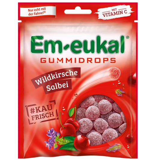 Em-eukal Gummidrops Vildkirsebær-Salvie 90g